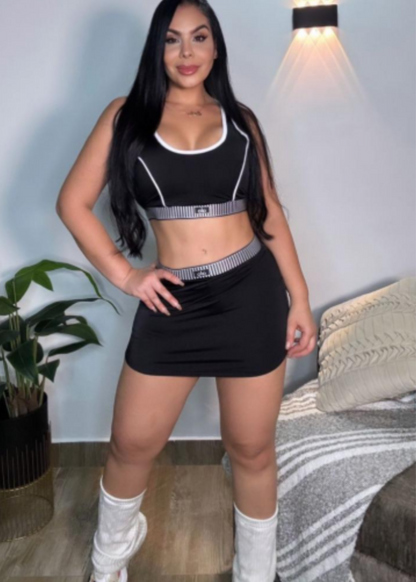 🎀 Set Falda Short + Top Deportivo 🌺 Impacto Fit ➕ Envio Gratis🚚