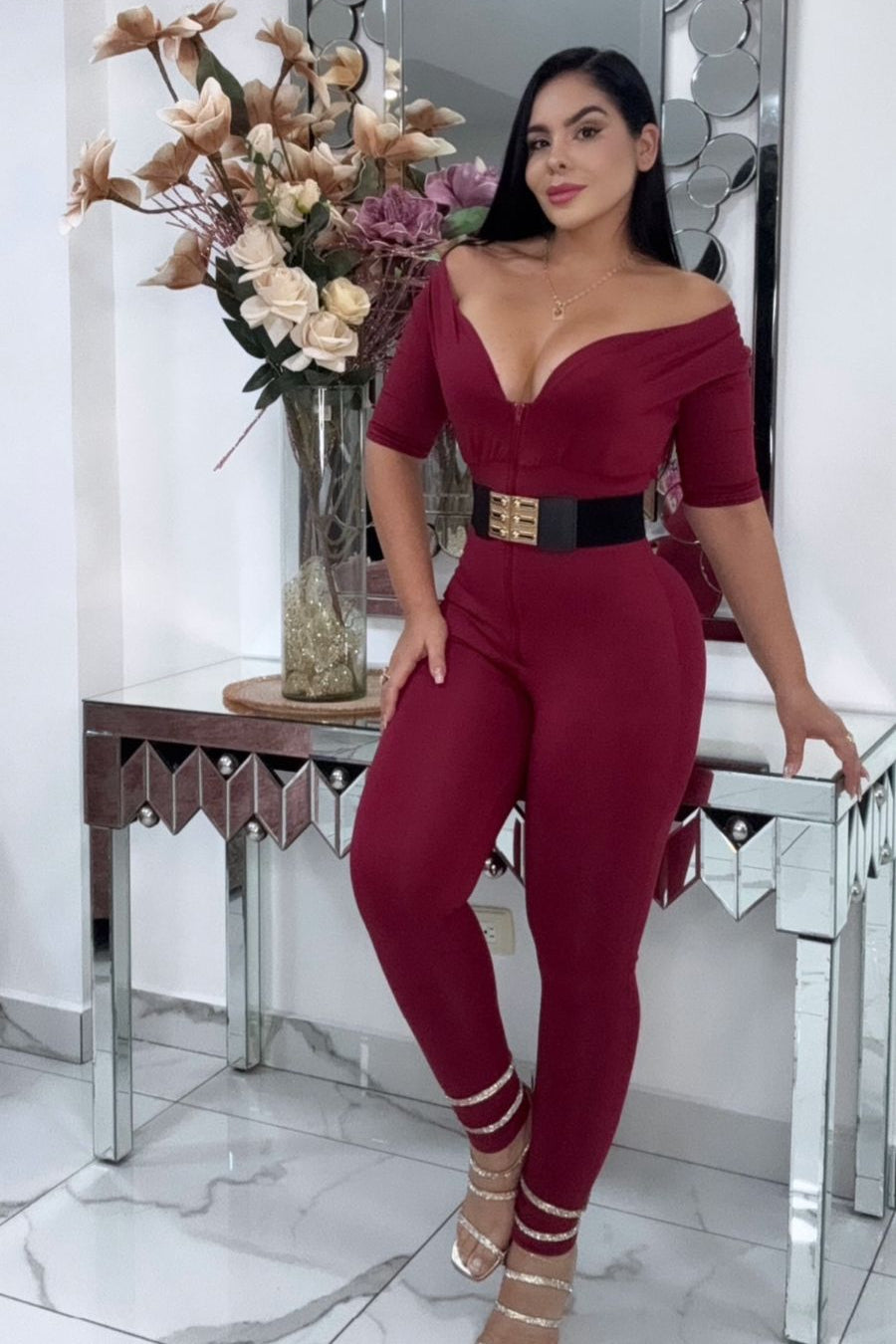 💖Enterizo Papasito MANGA 3/4 👄 Con Faja Moldeadora😵 Control de abdomen y Levanta Glúteos🍑+ Envió Gratis🚛