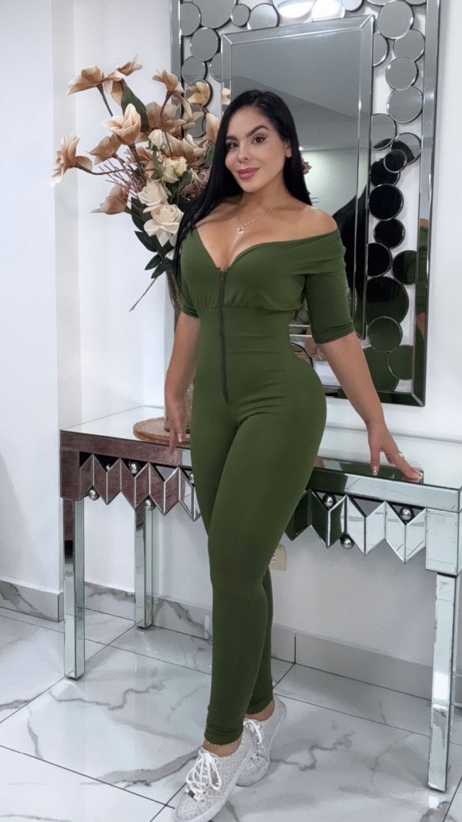 💖Enterizo Papasito MANGA 3/4 👄 Con Faja Moldeadora😵 Control de abdomen y Levanta Glúteos🍑+ Envió Gratis🚛