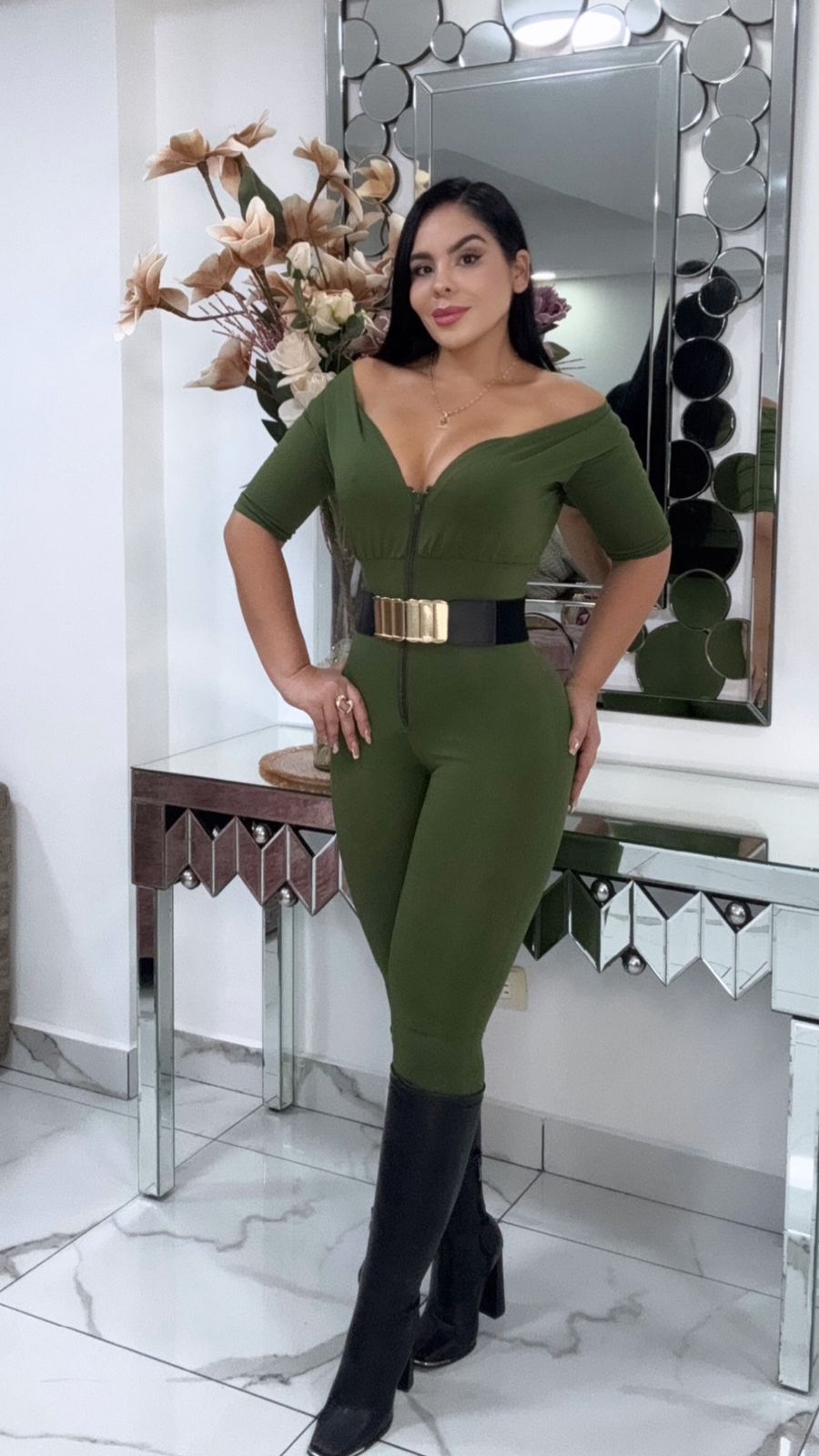 💖Enterizo Papasito MANGA 3/4 👄 Con Faja Moldeadora😵 Control de abdomen y Levanta Glúteos🍑+ Envió Gratis🚛