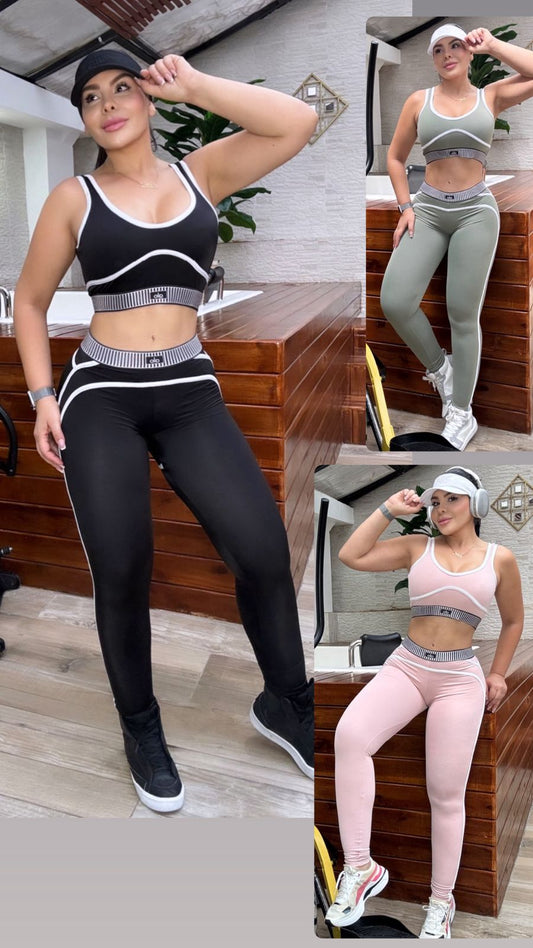 💝 COJUNTO DEPORTIVO LEGGINS +CROPTOP 💝 Envió Gratis Pago Contraentrega 🚚