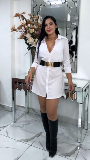 💞 Blusón Camisero Black Elegante + Top + Cinturón de Obsequio Exclusivo ✨ + Envió Completamente Gratis 🤩