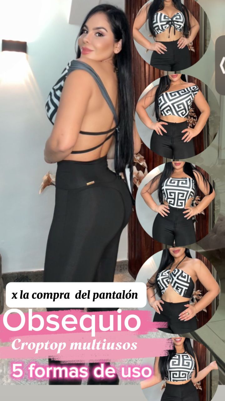 Leggins con faja interna y Levanta Cola 🍑 ➕ Top de obsequio 🎁 por tu compra y Envio Gratis 😍🚚